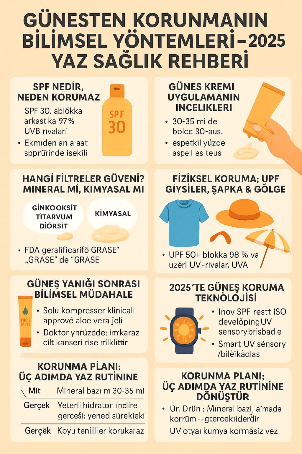 Güneşten Korunmanın Bilimsel Yöntemleri – 2025 Yaz Sağlık Rehberi